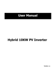Hybrid 10KW PV Inverter User Manual