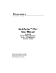 MultiBuffer™ DS-1 User Manual