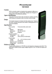 iPR-8 proximity reader User manual