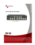 SW-HDSDI-8X1 User Guide