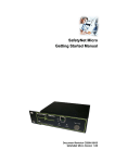 SafetyNet Micro Getting Started Manual