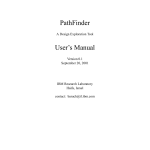 PathFinder User`s Manual