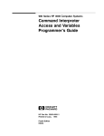 Command Interpreter Access and Variables Programmer`s Guide