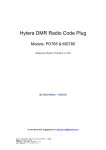Hytera DMR Radio Code Plug