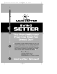 Swing Setter Instruction Book