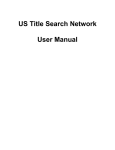 US Title Search Network User Manual