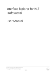 Interface Explorer for HL7 Professional User Manual