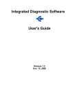 Integrated Diagnostic Software User`s Guide