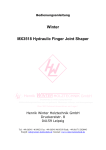 Winter MX3518 Hydraulic Finger Joint Shaper