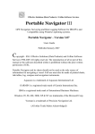 Portable Navigator - Aquascan International Ltd