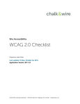 WCAG/ADA Checklist
