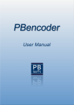 PBencoder - User Manual
