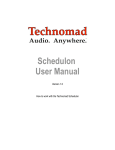 Schedulon User Manual