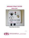 GROUND STRAP TESTER - Electro Tech Systems