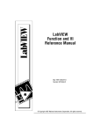 LabVIEW Function and VI Reference Manual