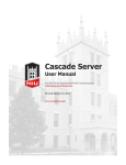 Cascade Server User Manual ()