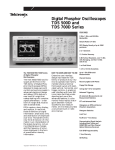 TDS500D TDS700D Digital Phosphor Oscilloscopes