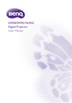 SX920/SW921/SU922 Digital Projector User Manual