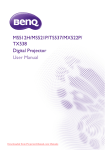 BenQ MS521P Projector User Guide Manual