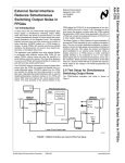 Application Note 1376 External Serial Interface Reduces