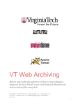 VT Web Archiving - VTechWorks