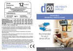 DI-20 High-Fidelity Earplugs for Dentists User Manual