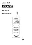Extech CO250 User Manual (English)