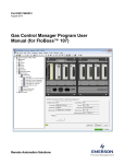 Gas Control Manager Program User Manual