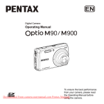 Pentax Optio M90 User Guide Manual pdf