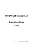PI-CONNECT Simatic Batch Installation Guide