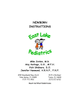 NEWBORN INSTRUCTIONS - East Lake Pediatrics