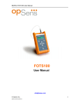 FOTS100 User Manual - Fiber Optic Temperature System