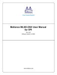 Mellanox MLNX-OS® User Manual for VPI