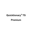 Quicktionary TS Premium English