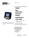 FDPM® Flow Differential Pressure Module Installation