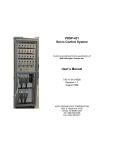 VDSP-431 Servo Control System User`s Manual