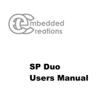SP Duo Users Manual