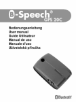 Manual B-Speech GPS20c(eng)