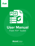 Foxit PDF Toolkit User Manual