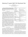 Measuring T2 against SBST 2013 Benchmark Suite