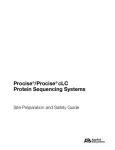 Procise/Procise cLC Protein Sequencing Systems Site Prep and
