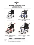 Medline Transport Chair USER MANUAL