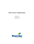 RLM License Administration Manual