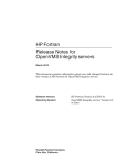 HP Fortran Release Notes for OpenVMS Integrity servers
