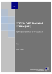 STATE BUDGET PLANNING SYSTEM (SBPS)