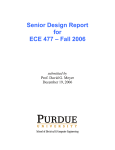 Senior Design Report for ECE 477 – Fall 2006