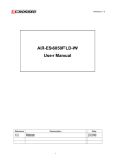 AR-ES6050FLD-W User Manual