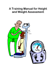 A Training Manual for Height and Weight Assessment