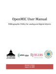 OpenMIC User Manual - RUcore