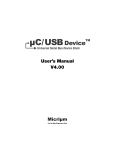 µC/USB-Device User`s Manual